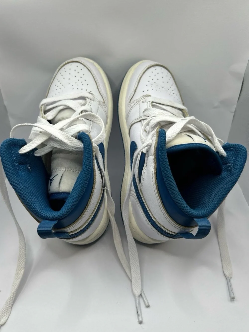 Nike Air Jordan’s -12c Kids' Blue &  White high top Sneakers